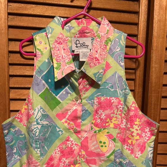 Lilly Pulitzer Colorful Pastel Collared Dress - Picture 13 of 16